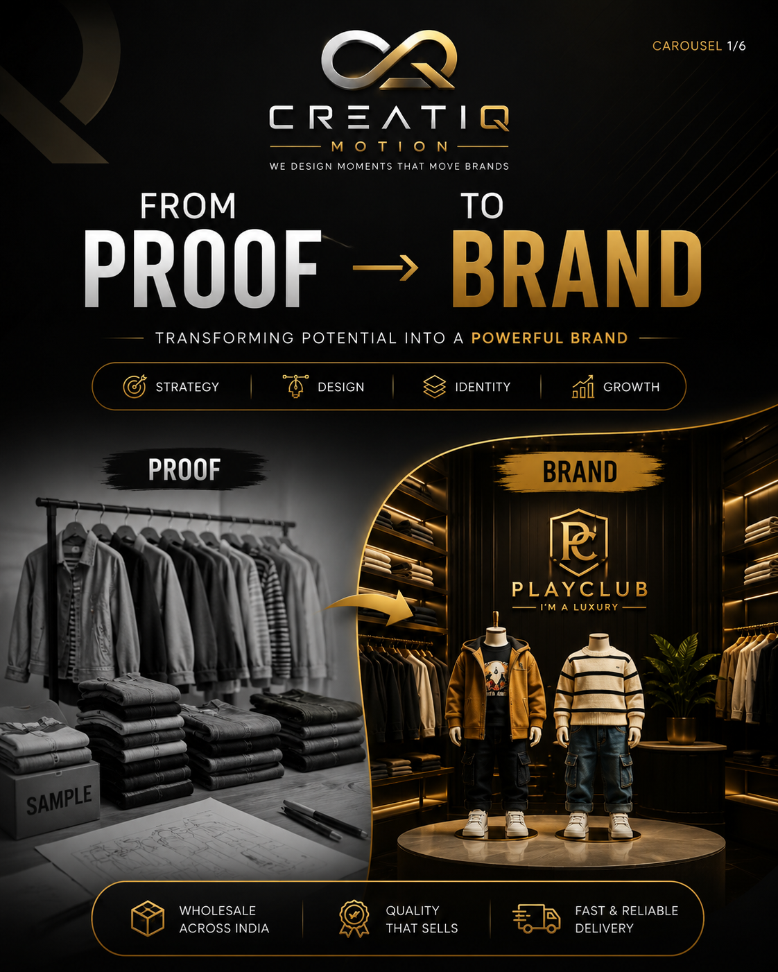 Play Club — Proof to Brand — Brand Strategy by CreatiQ Motion